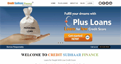 Desktop Screenshot of creditsudhaarfinance.com
